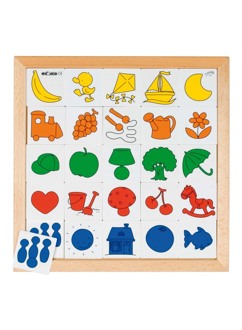 Comprehension Lotto 2 Block Color Puzzles For Kids