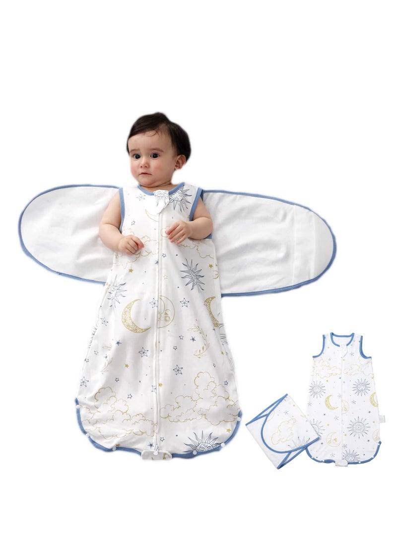Baby Sleep Sack 6-12months,Baby in Comfort with Adjustable Swaddle Sleepsack ,Easy Transitional Wearable Blanket for Boys and Girls