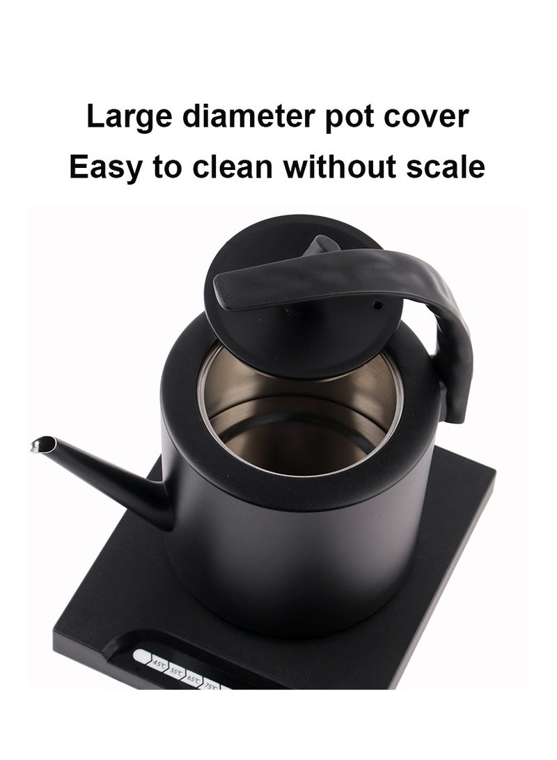 Coffee Kettle Stainless Steel Coffee Kettle Pour Over Metal Teapot Electric Teakettle with Handle Fast Water Heating Boiling Pot Coffee Boiler Water Pot for Home Cafe