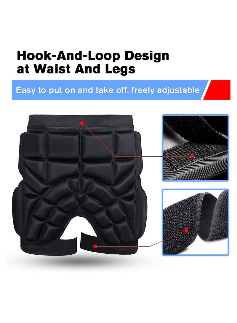 Kids EVA Hip Protective Padded Shorts, Children Anti‑Drop Pad for Skating Skiing, Skateboarding, Shooting, Boxing, Outdoor Sports, Hip And Tailbone 3D Protection