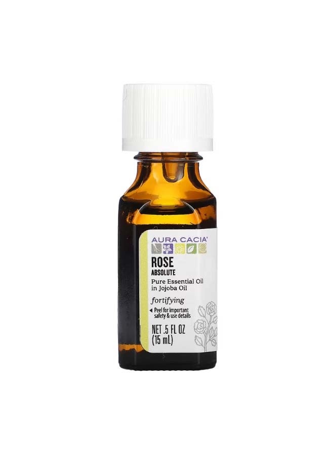 Pure Essential Oil In Jojoba Oil Rose Absolute 0.5 fl oz 15 ml