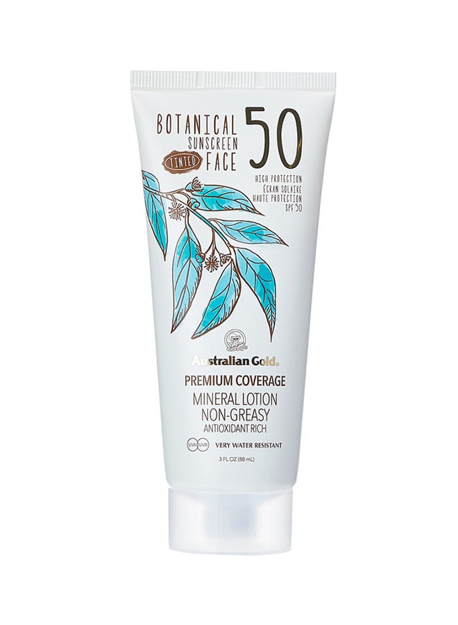 Botanical Tinted Face Sunscreen Lotion SPF 50 - Fair To Light beige