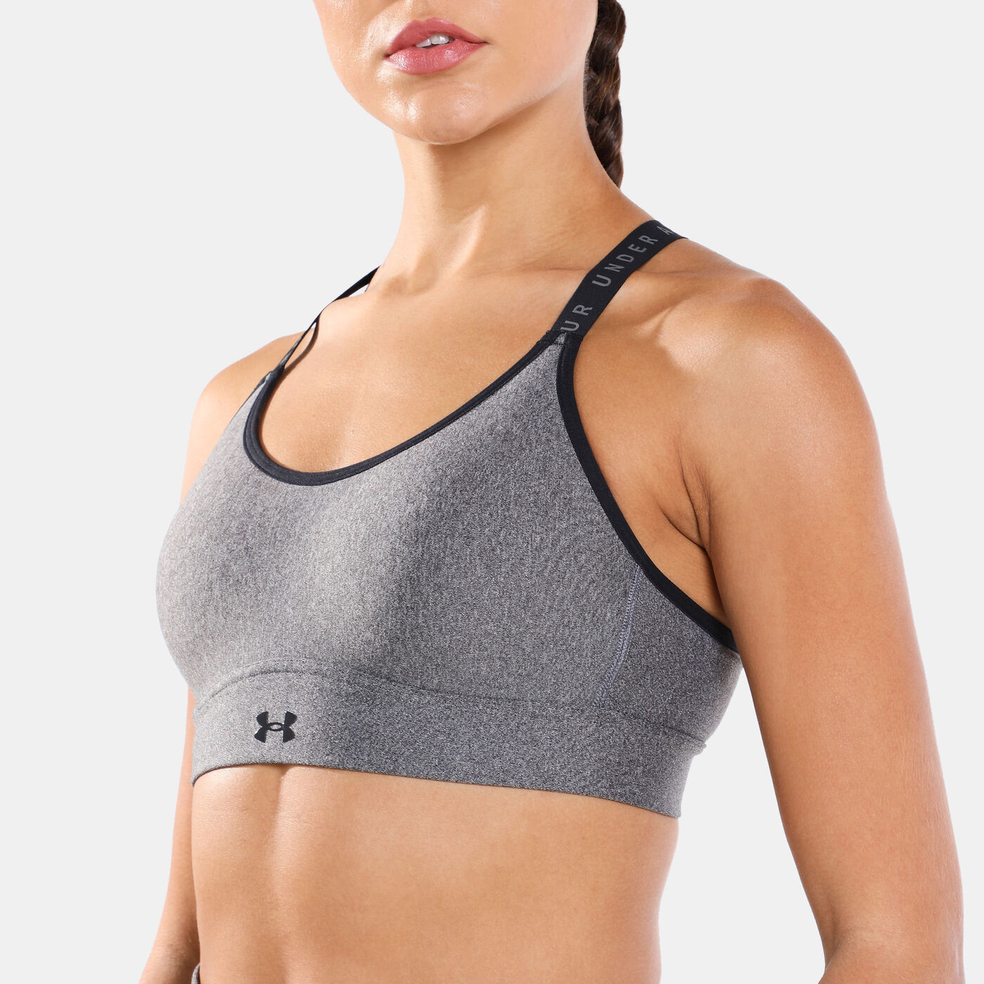 Women's UA Infinity Mid Heather Cover Sports Bra
