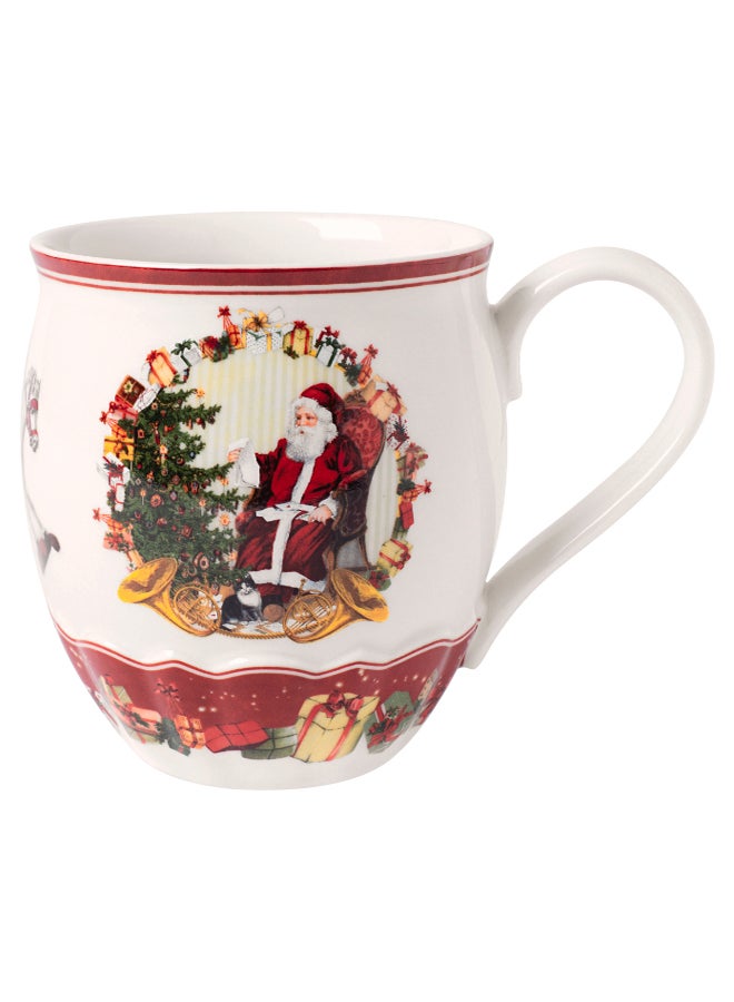 Christmas Theme Printed Mug Multicolour 9.5 x 9.5cm