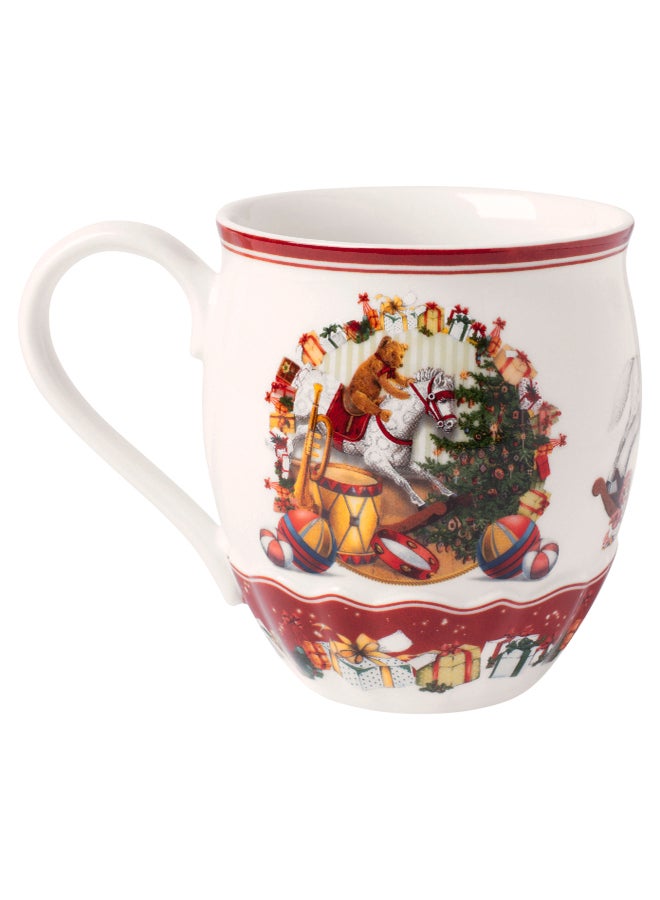 Christmas Theme Printed Mug Multicolour 9.5 x 9.5cm