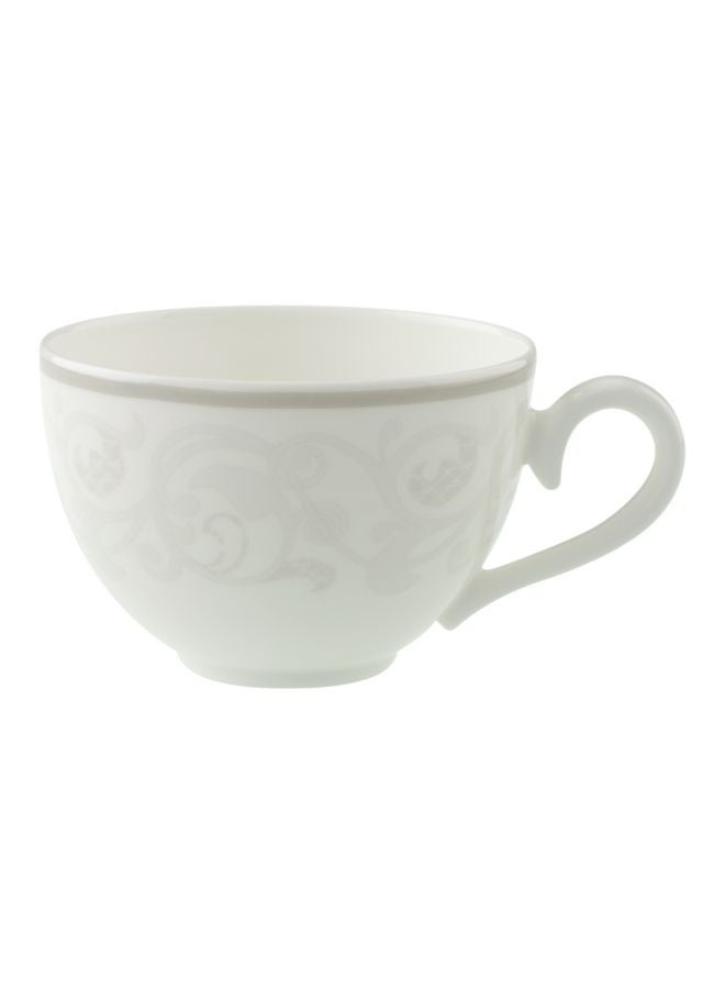 12-Piece Pearl Coffee Cup And Saucer Set White/Grey