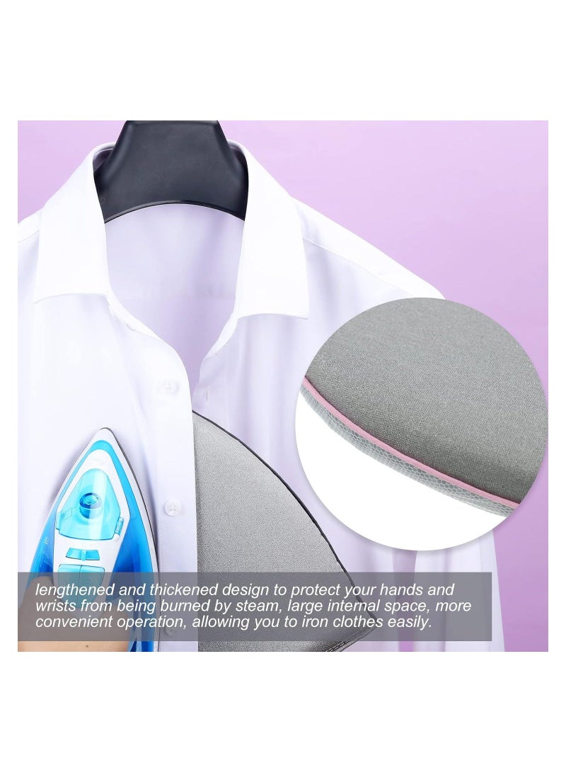 【2 Style】Round ironing board holder, 8.58 x 5.7 1.1 in, Pointed 9.8 5.9 in; The pointed small iron is applied to collar and sleeves, while the round