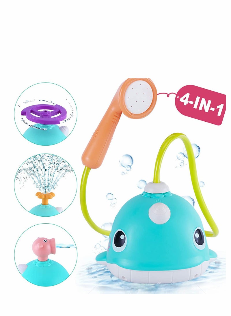 Bath Toys Baby Whale Bathing Toys Whale Water Spraying Bath Toy with Sprinklers & Shower Head Bathtub Pool Bathroom Shower Toy Gifts for Baby  Toddlers