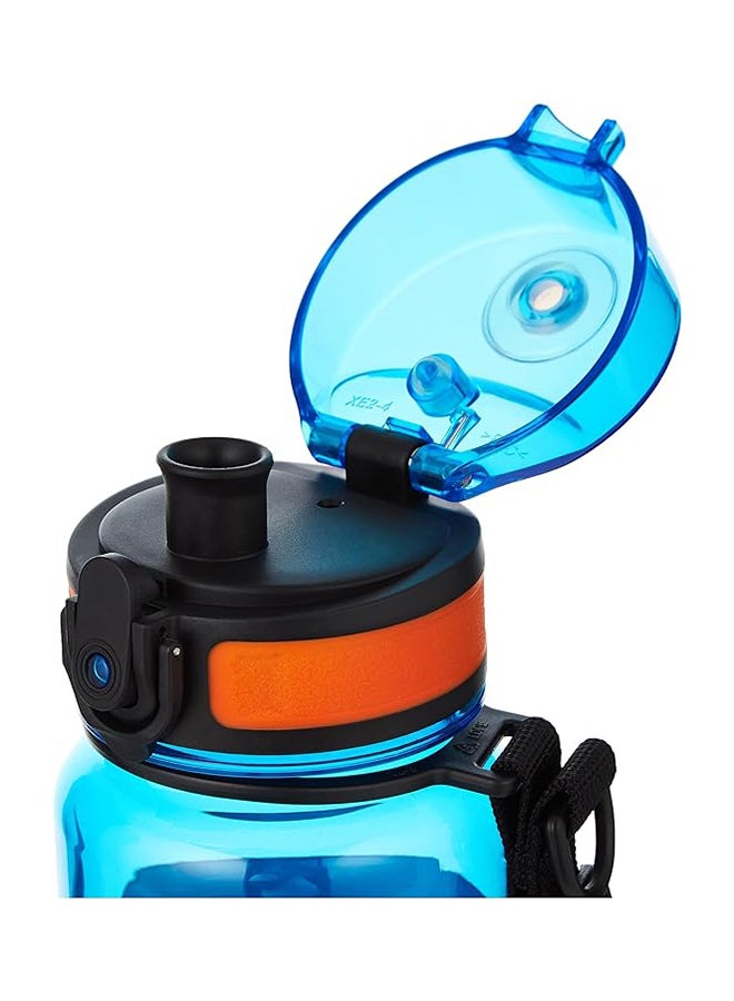 Uzspace 6041 Tritan Plastic Water Bottle, 500 ml Capacity, Blue
