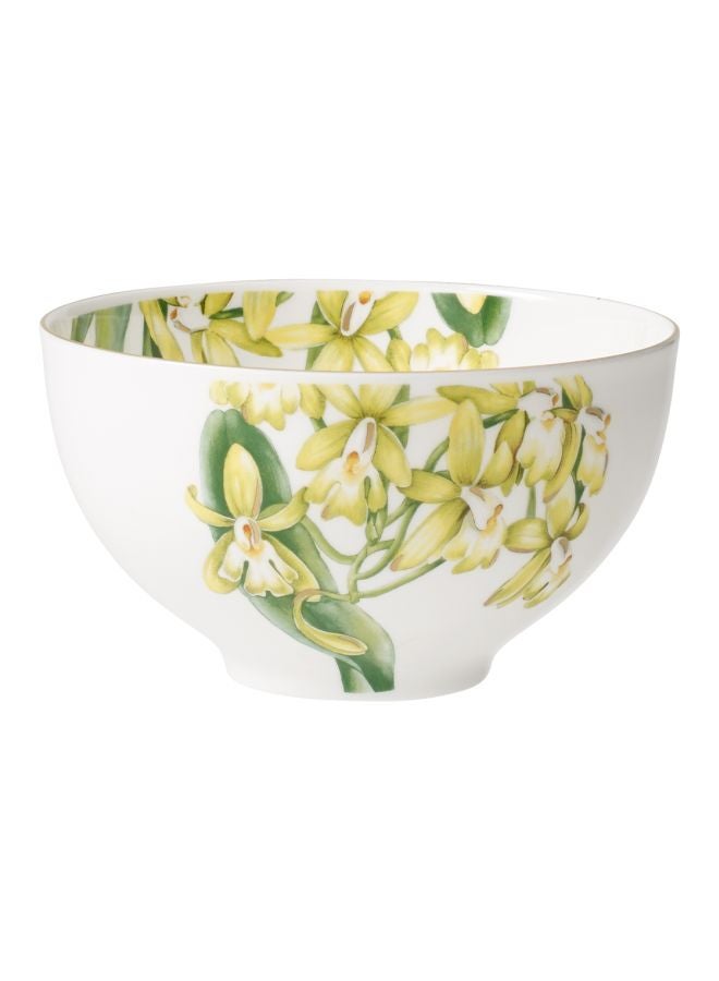 Amazonia Porcelain Bowl White/Yellow/Green