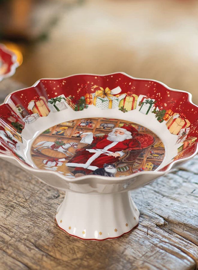 Santa Claus Printed Pastry Bowl Multicolour 25 x 12.5cm