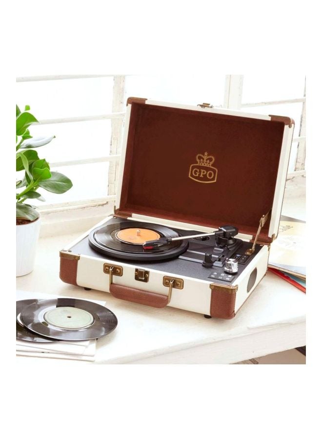 Ambassador Bluetooth Vinyl Record Player 24101711 Cream/Tan