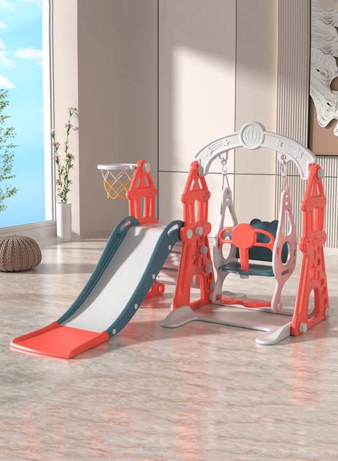 Kids Swing And Slides Set Indoor Plastic Playground Baby Slides For Children