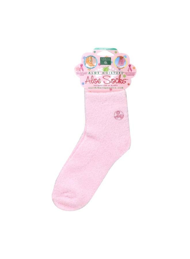 Aloe Moisture Aloe Socks Pink 1 Pair