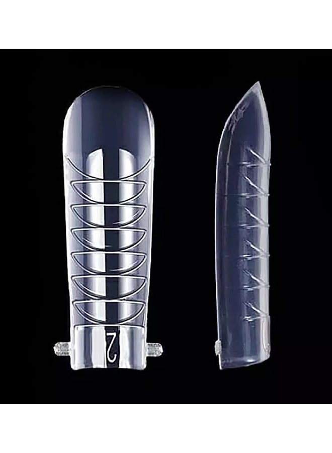 Dual Nail Forms for Poly Extension Gel Pre-shaped False Tips with Scale 120pcs Manicure Tool for Nail Extensions Mold Nail Tips Acrylic Nails False Nails Manicure Tool