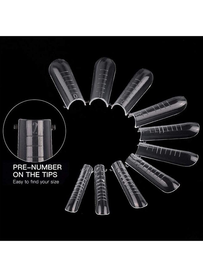 Dual Nail Forms for Poly Extension Gel Pre-shaped False Tips with Scale 120pcs Manicure Tool for Nail Extensions Mold Nail Tips Acrylic Nails False Nails Manicure Tool