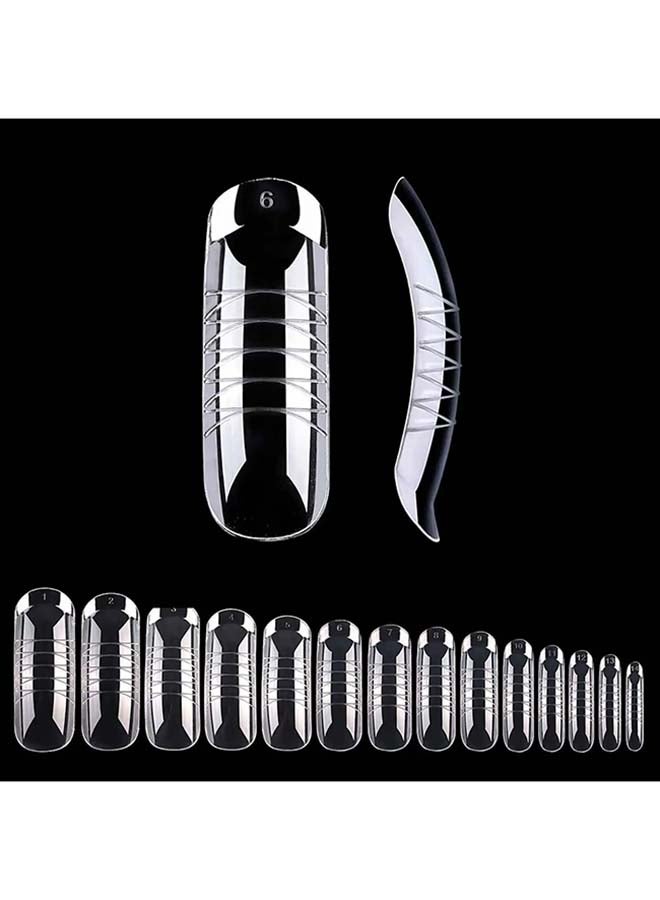 Dual Nail Forms for Poly Extension Gel Pre-shaped False Tips with Scale 120pcs Manicure Tool for Nail Extensions Mold Nail Tips Acrylic Nails False Nails Manicure Tool