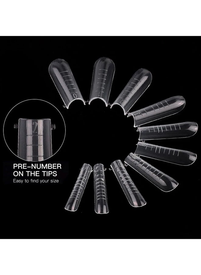Dual Nail Forms for Poly Extension Gel Pre-shaped False Tips with Scale 120pcs Manicure Tool for Nail Extensions Mold Nail Tips Acrylic Nails False Nails Manicure Tool