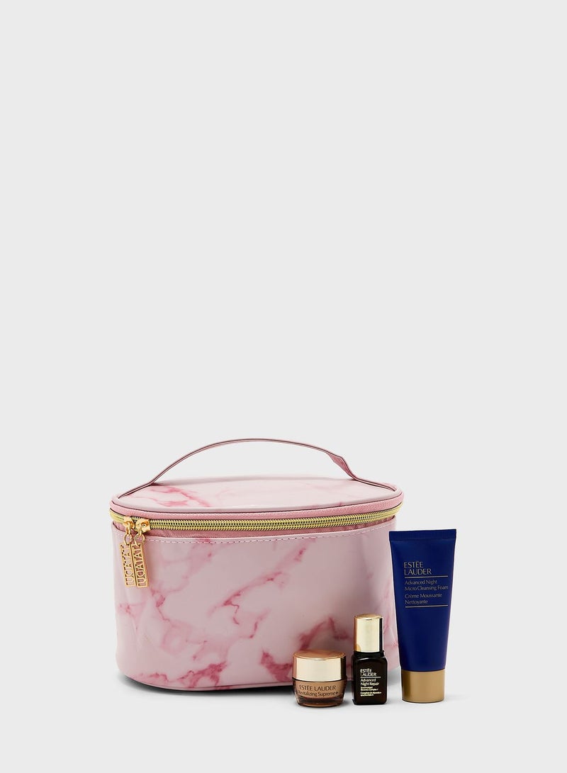 Marble Print Makeup Bags Set