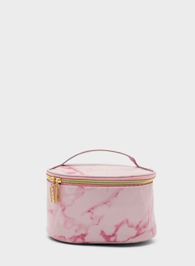 Marble Print Makeup Bags Set