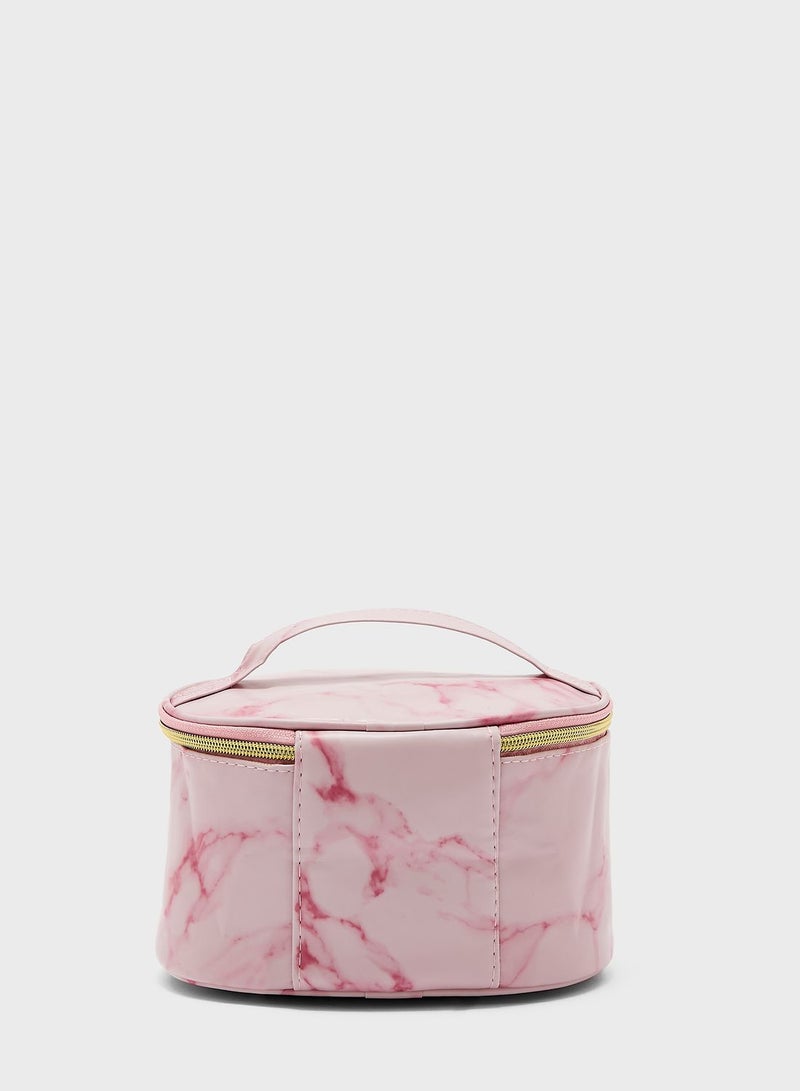 Marble Print Makeup Bags Set