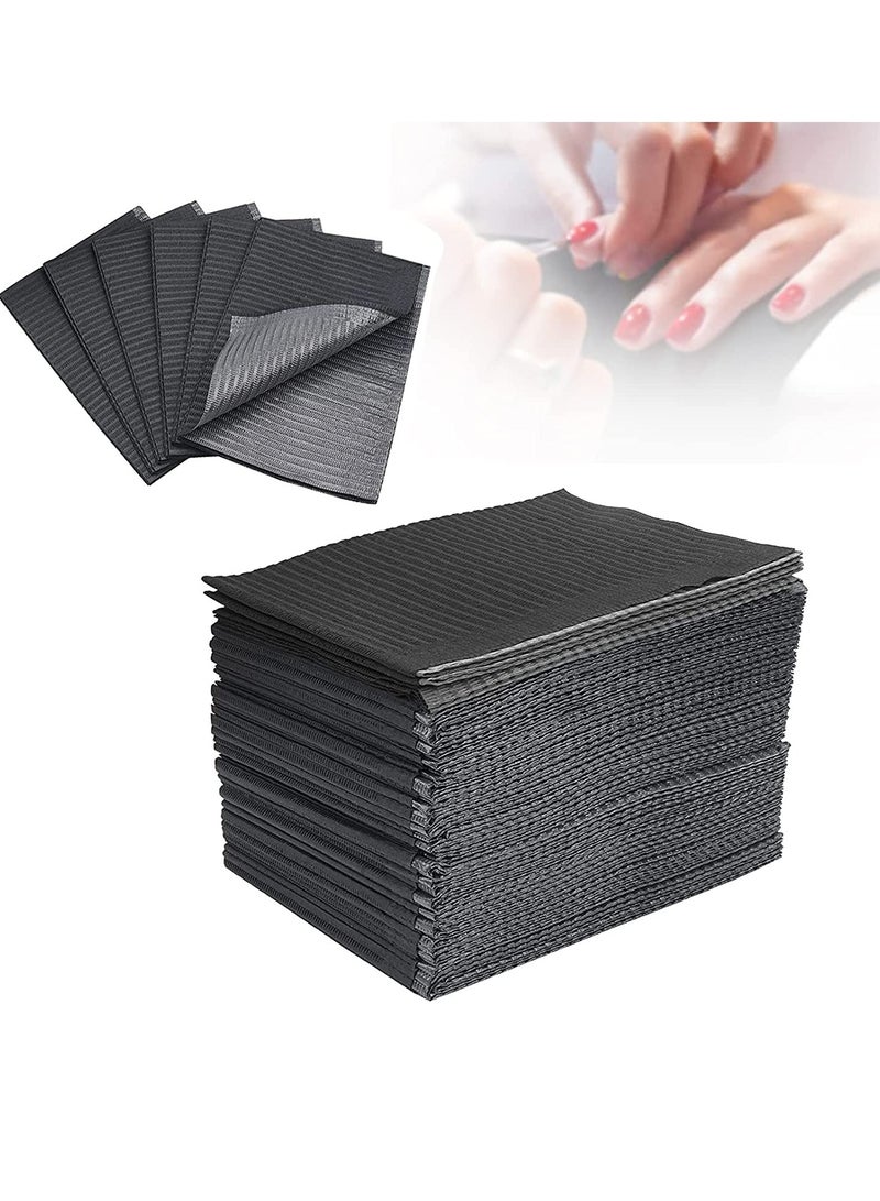 Disposable Nail Art Table Towels 40Pcs, Disposable Dental Bibs Sheets Cloths, Waterproof Table Covers Clean Pad, 13