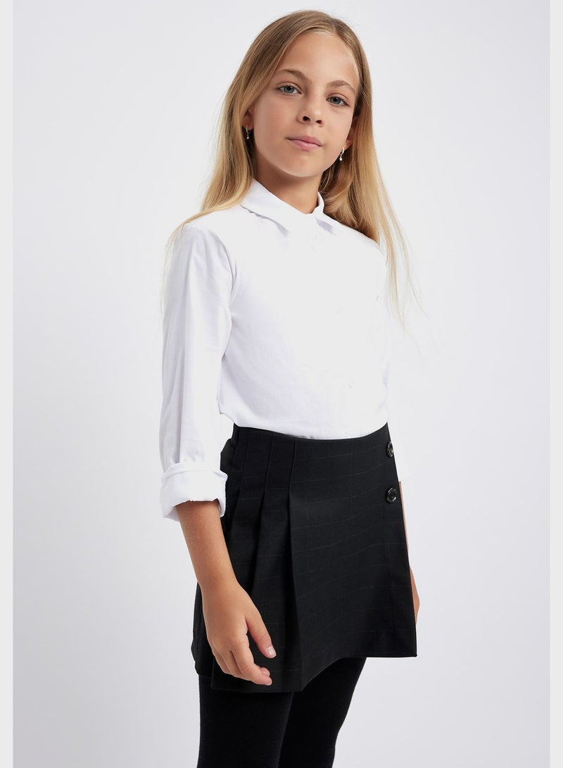 Kids Essential Woven Midi Skirt