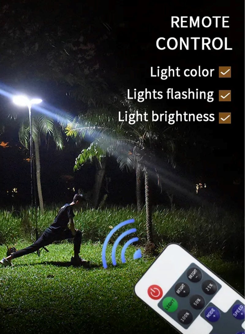 Remote Controlled Telescopic LED Camping Lights Illuminate Your Outdoor Adventures With Two sided Light Lumens Brilliance Perfect For Desert Camping Fishing Picnics And BBQs in Broad Daylight