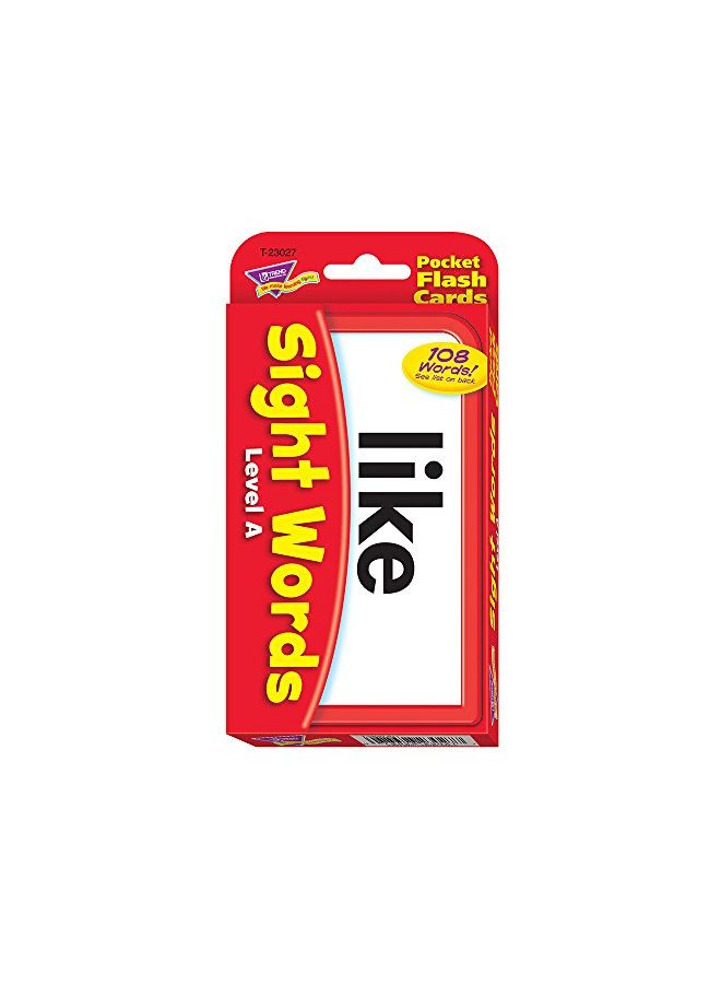 Sight Words Level A Pocket Flash Cards