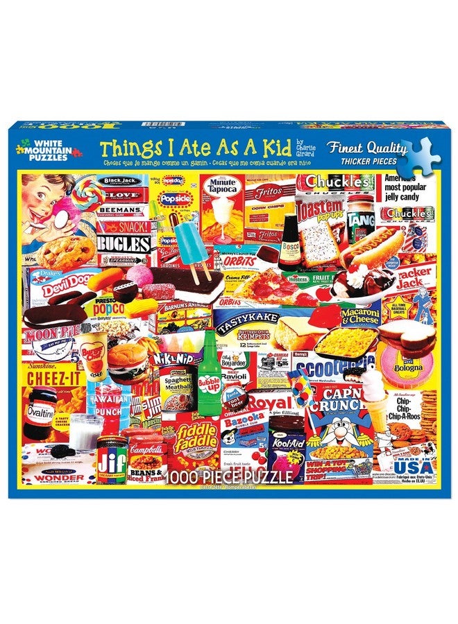 Puzzles Things I Ate As A Kid Collage Puzzle 1000 Piece Jigsaw Puzzle