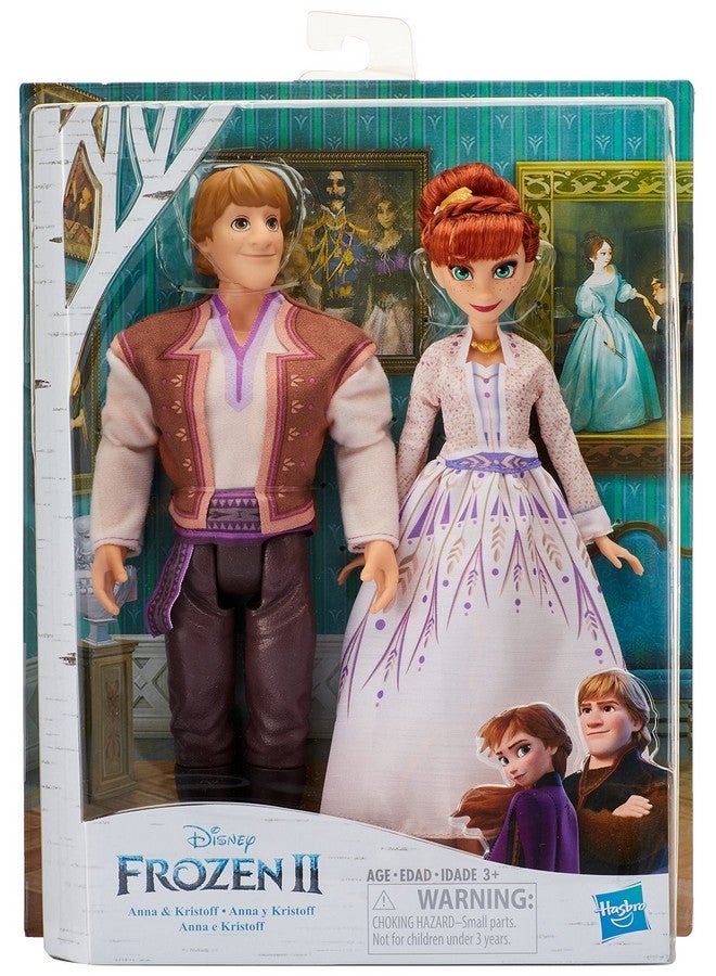 Anna & Kristoff Fashion Dolls 2 Pack Outfits Featured In The Frozen 2 Movie Brown