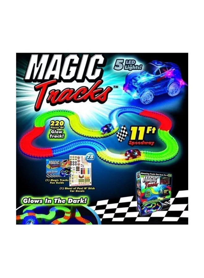 220-Piece Glow In The Dark Race Track Set