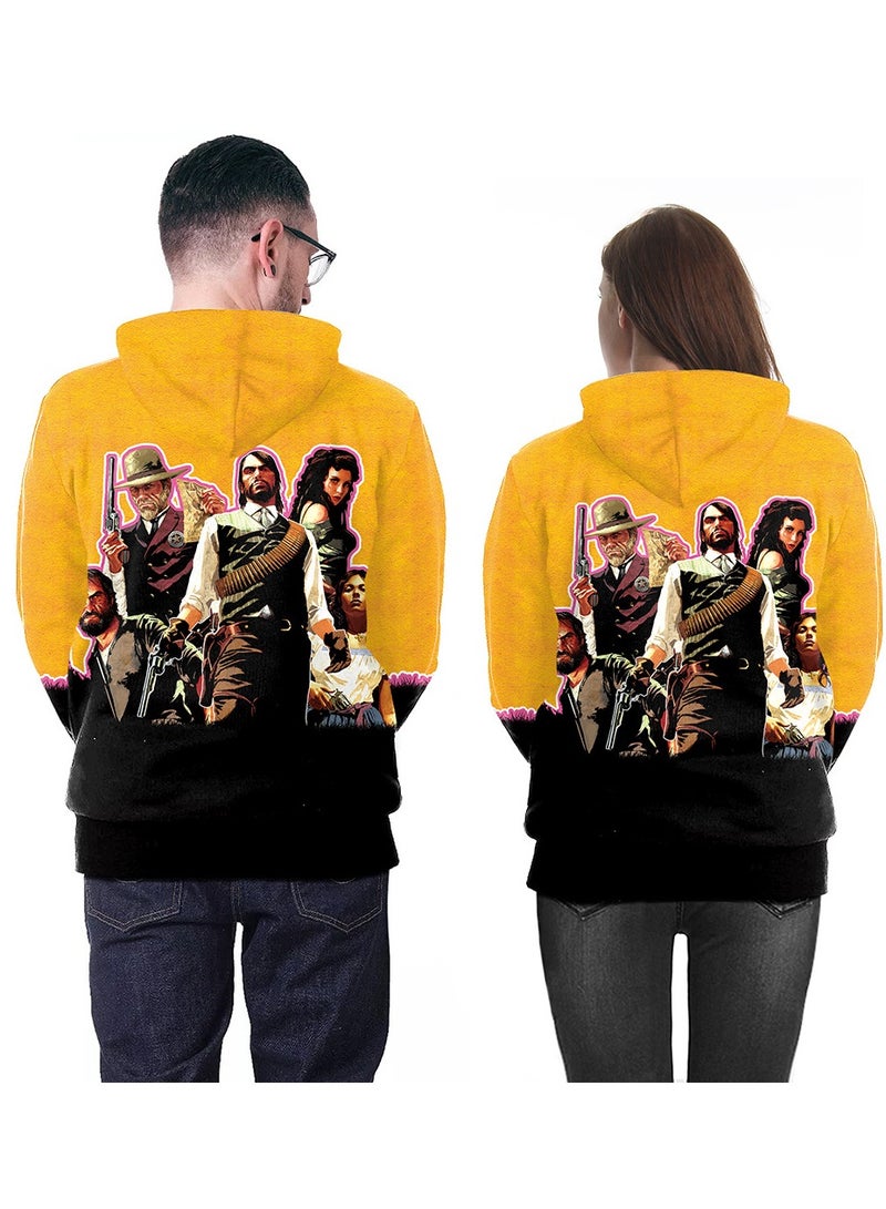 Wilderness Escort 2 RED DEAD REDEMPTION 2 3D Digital Printed Hooded Sweater