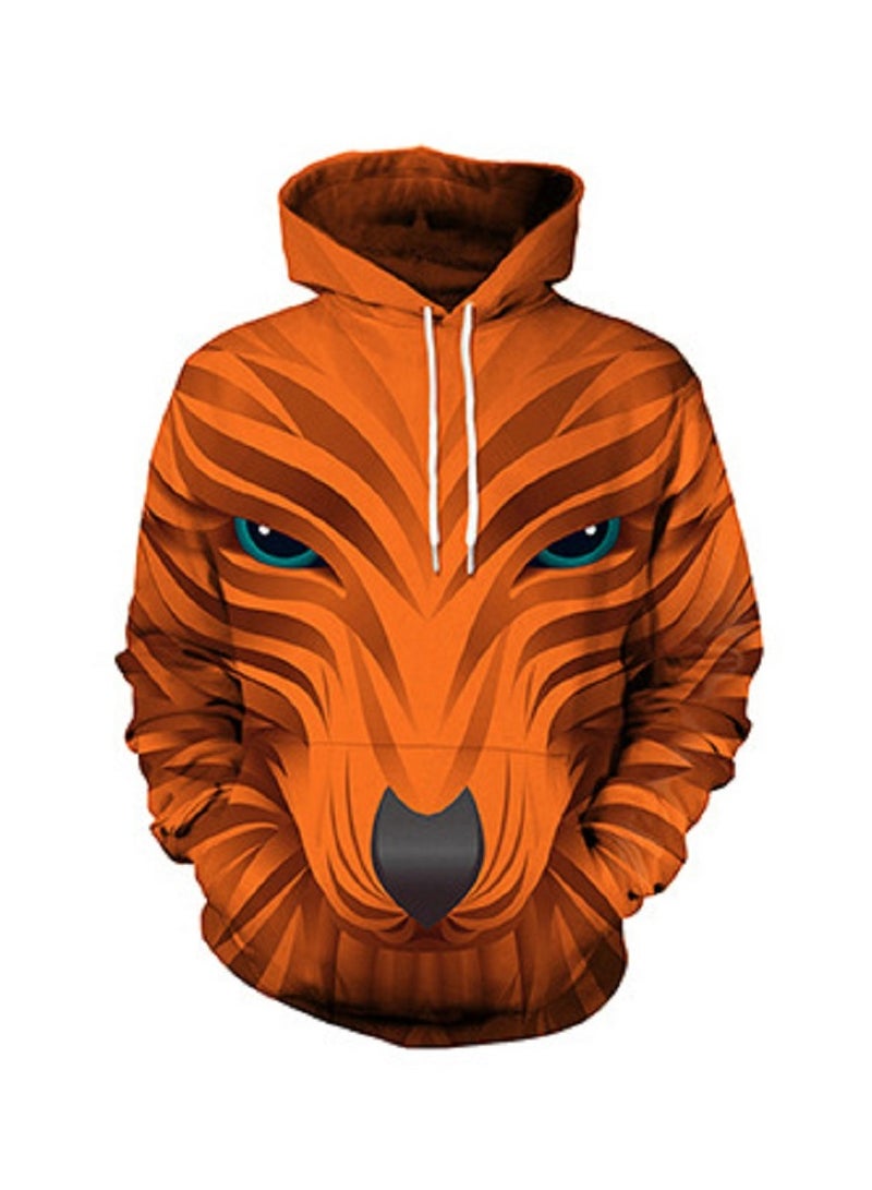 3D Creative Abstract Three-dimensional Animal Print Hoodie