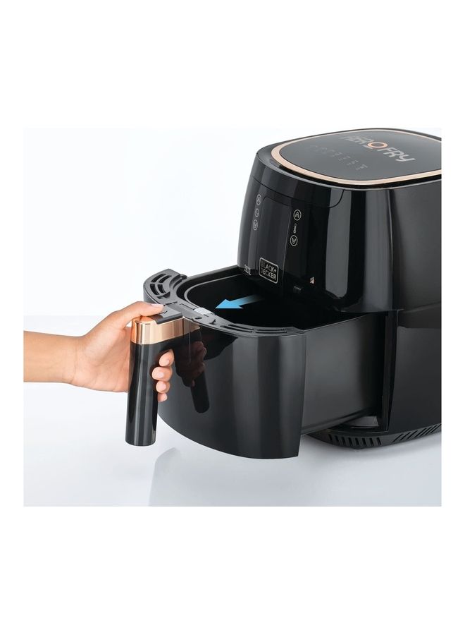 Black + Decker 7 in 1 Aerofry Digital Air fryer/1.4KG 1500 Watt, 5.5 L 1500 W AF5539-B5 black gold