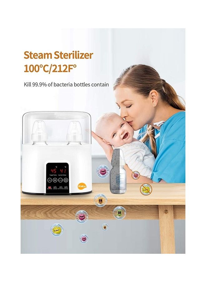 4 In 1 Multifunctional Intelligent Thermostatic Double Bottle Warmer