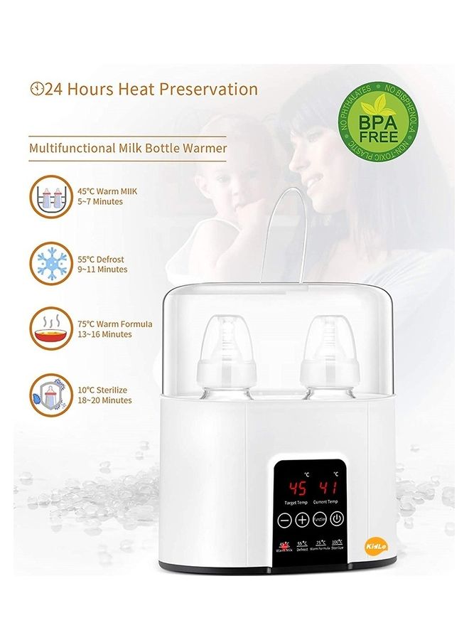 4 In 1 Multifunctional Intelligent Thermostatic Double Bottle Warmer