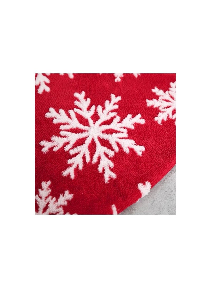 Decorative Christmas Tree Skirt Red/White/ 90cm