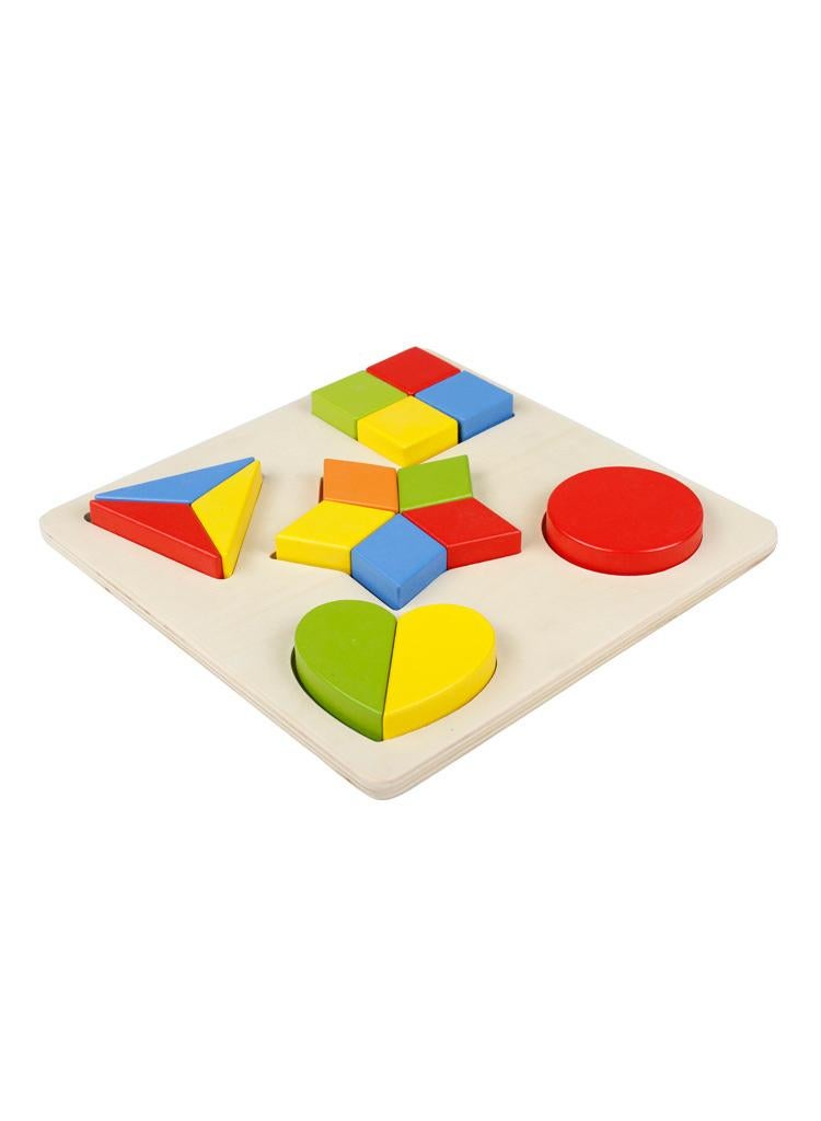 Geometric shape board shape matching building block toy children's early education educational toy 16pcs