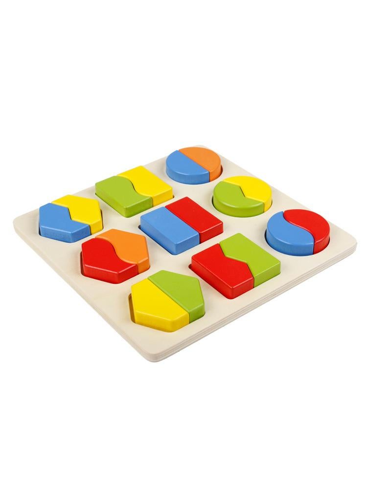 Geometric shape board shape matching building block toy children's early education educational toy 19pcs