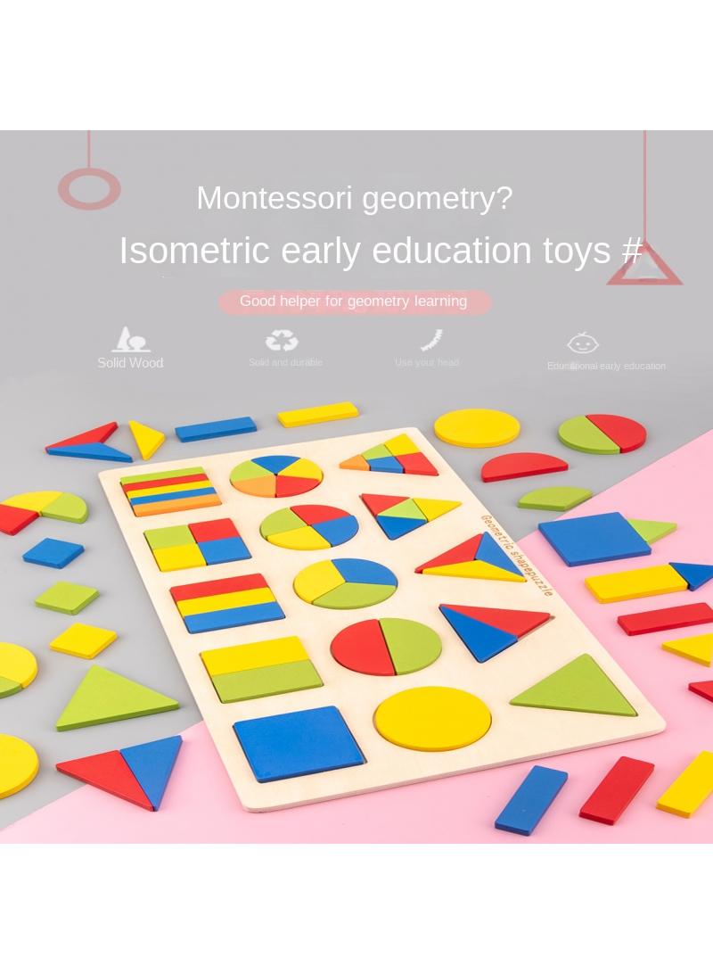 Creative craft geometric shape sorter educational learning toy for kids style Y2