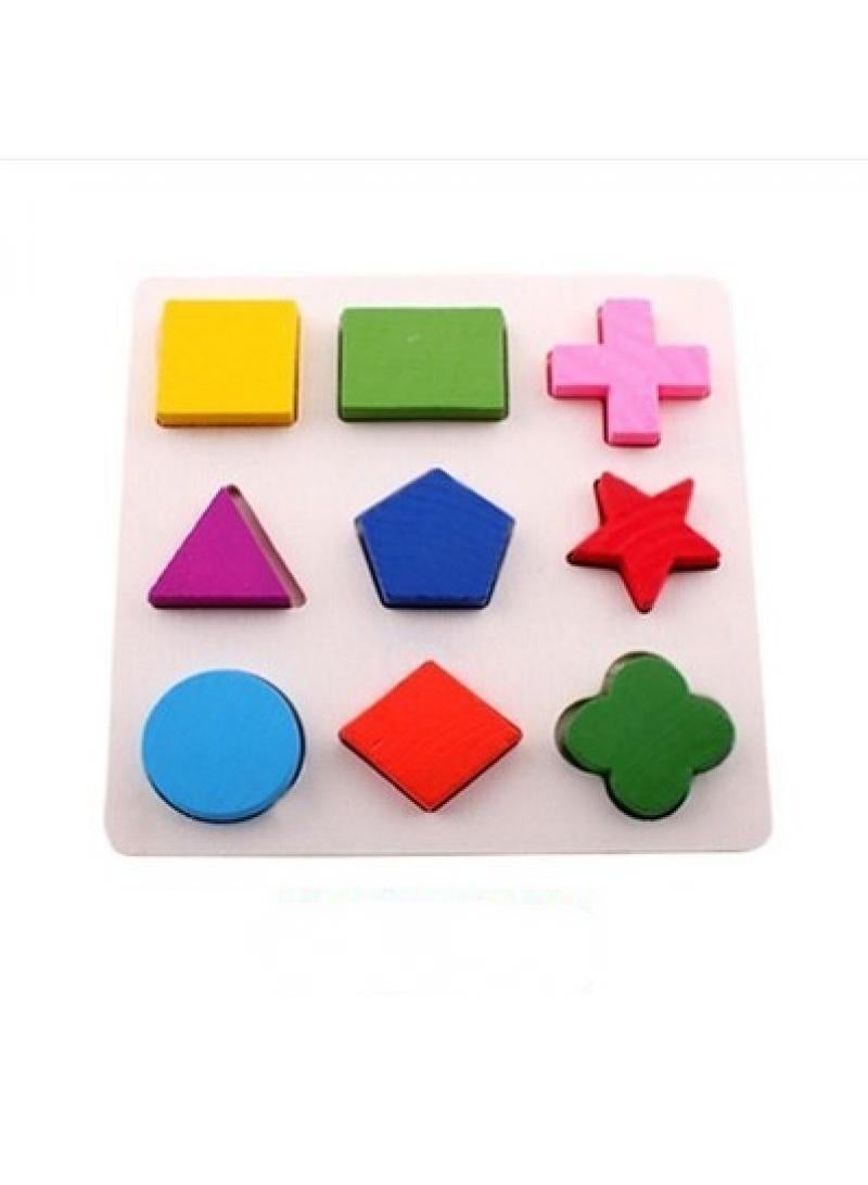 Geometric shape cognition board children's early education puzzle board toy 10Pcs