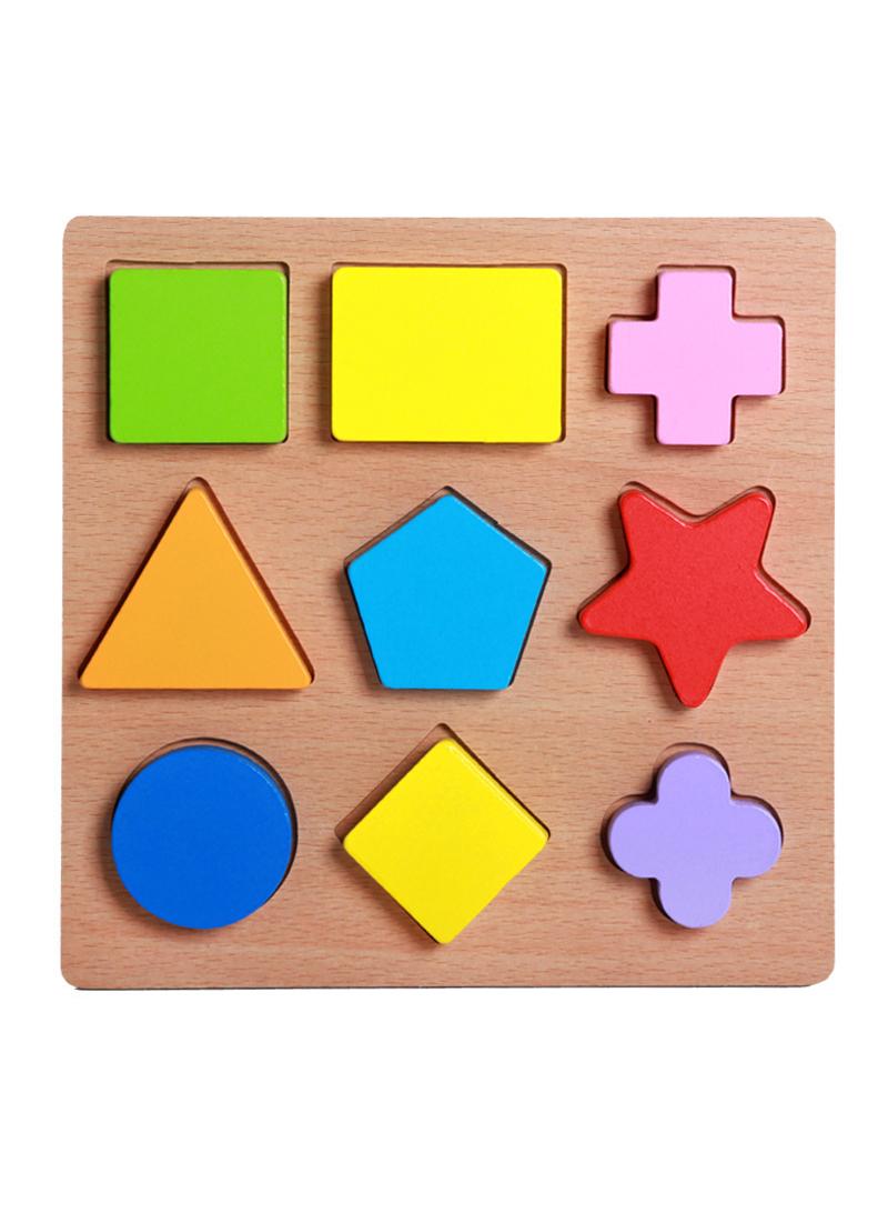 Creative craft geometric shape sorter educational learning toy for kids style Y9