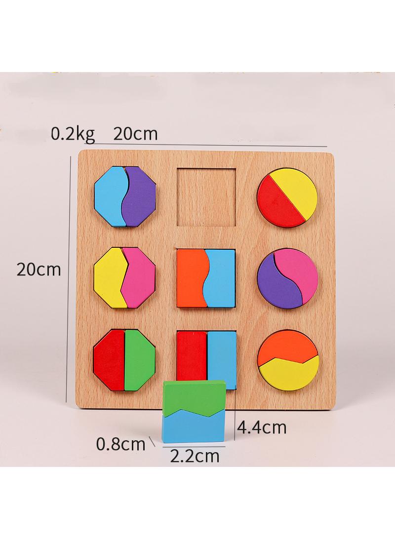 Creative craft geometric shape sorter educational learning toy for kids style D2