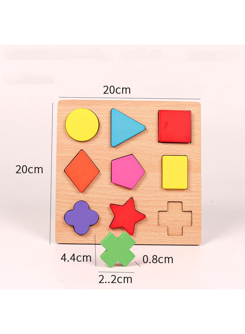 Creative craft geometric shape sorter educational learning toy for kids style D3