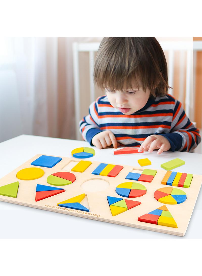 Creative craft geometric shape sorter educational learning toy for kids style Y1