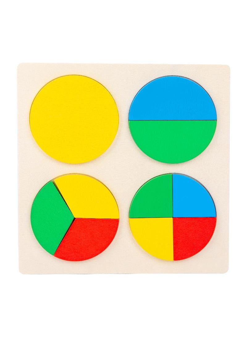 Building blocks paired toys Math Geometry circular puzzles early childhood educational toys