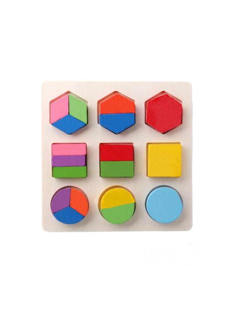 Creative craft geometric shape sorter educational learning toy for kids style Y26