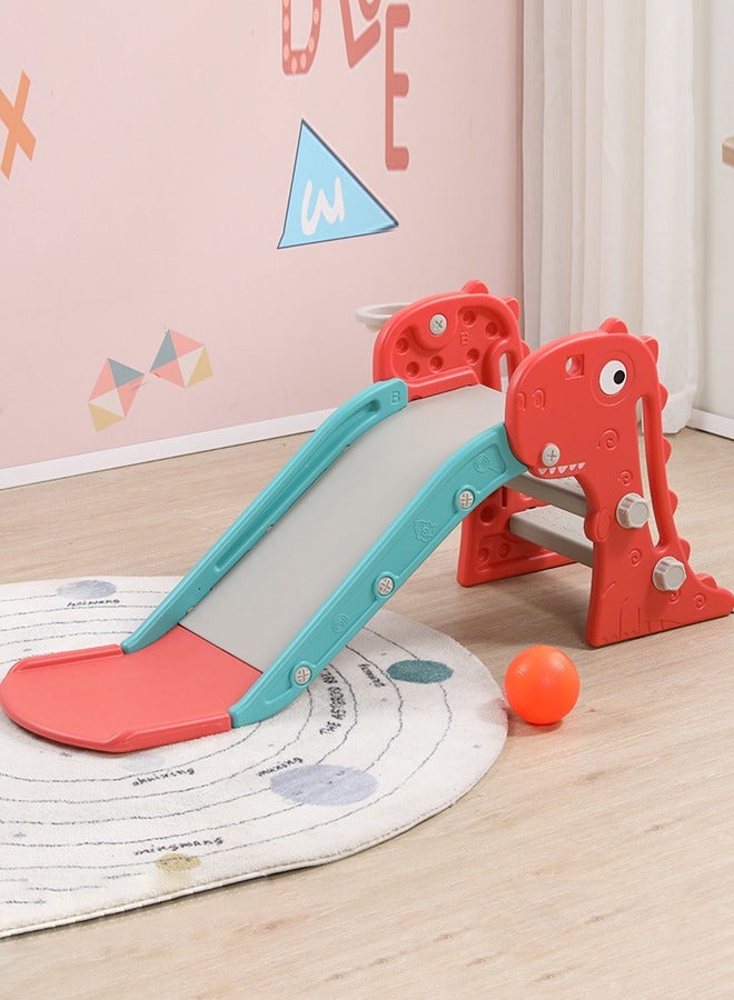 Bright Colors Dinosaur Shape Kids Slides For Plastic Children Indoor Kid