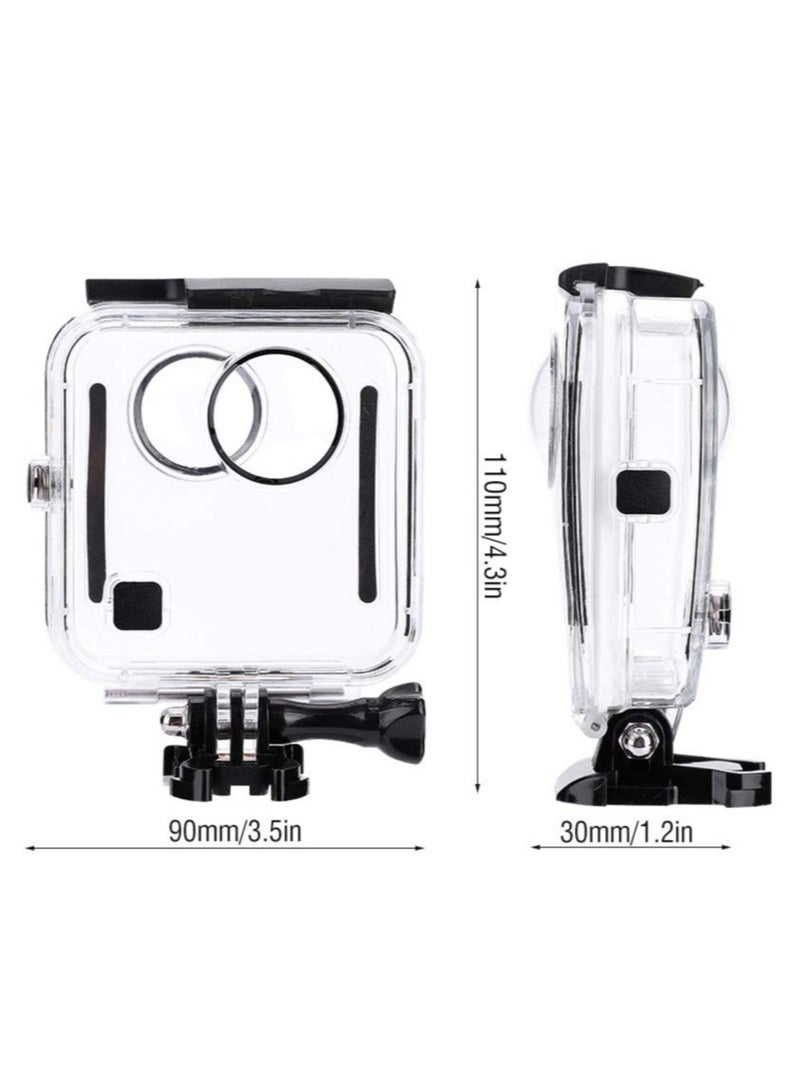 Waterproof Housing Case, 45M Underwater Protective Diving Case Housing Shell Replacement Cover for GoPro Fusion